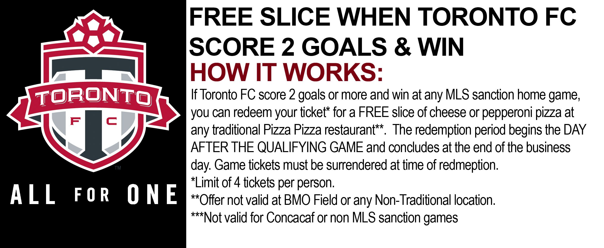Toronto FC Score & Win Promo image contest banner